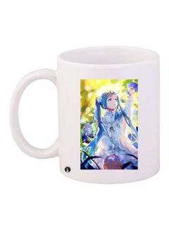 Cartoon Girl Printed Coffee Mug White/Blue/Green - v1605872921/N42462695A_1