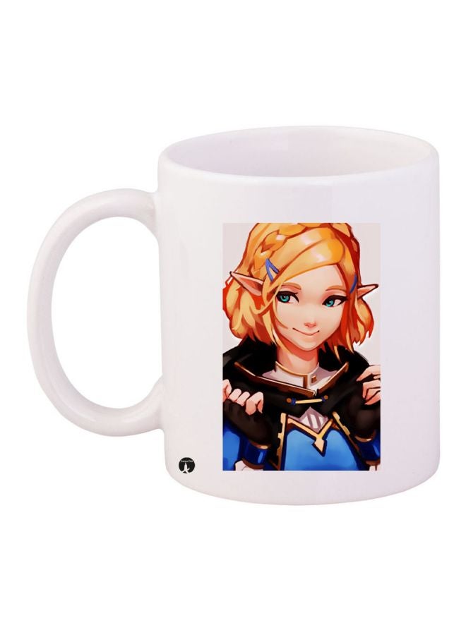 BP Girl Printed Coffee Mug White/Black/Blue