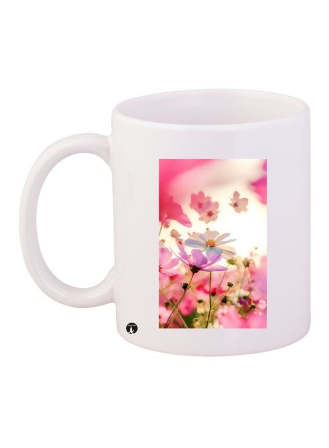 BP Flower Printed Coffee Mug White/Pink/Green