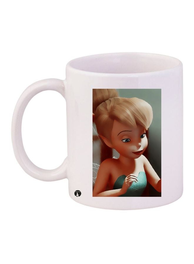 BP Anime Printed Ceramic Coffee Mug White/Beige/Green