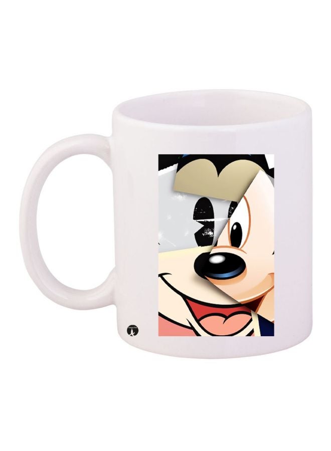 BP Mickey Mouse Printed Coffee Mug White/Beige/Pink 