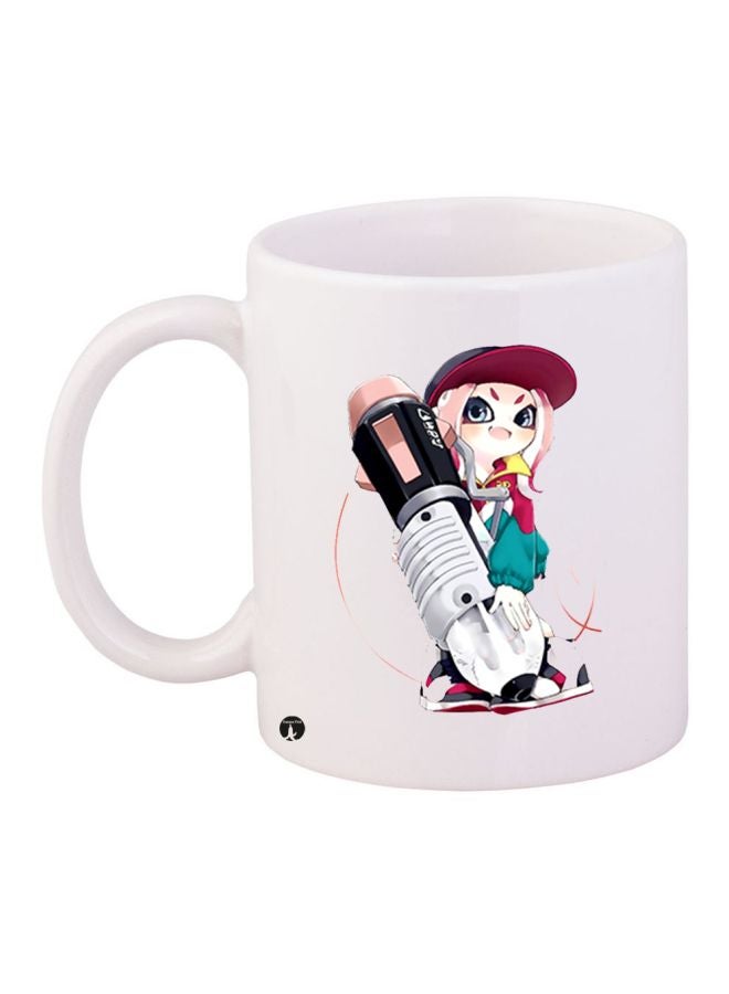 بي بي كوب قهوة مطبوع برسمة فتاة أبيض/وردي/أخضر