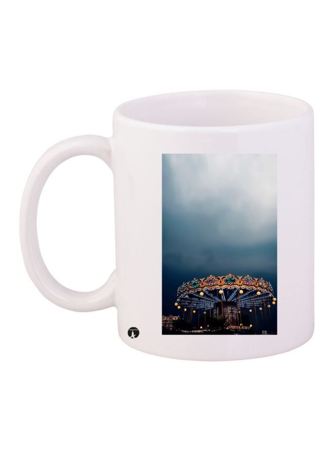 BP Fairy Wheel Printed Coffee Mug White/Blue/Black