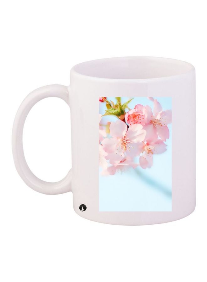 BP Flower Printed Coffee Mug White/Pink/Blue