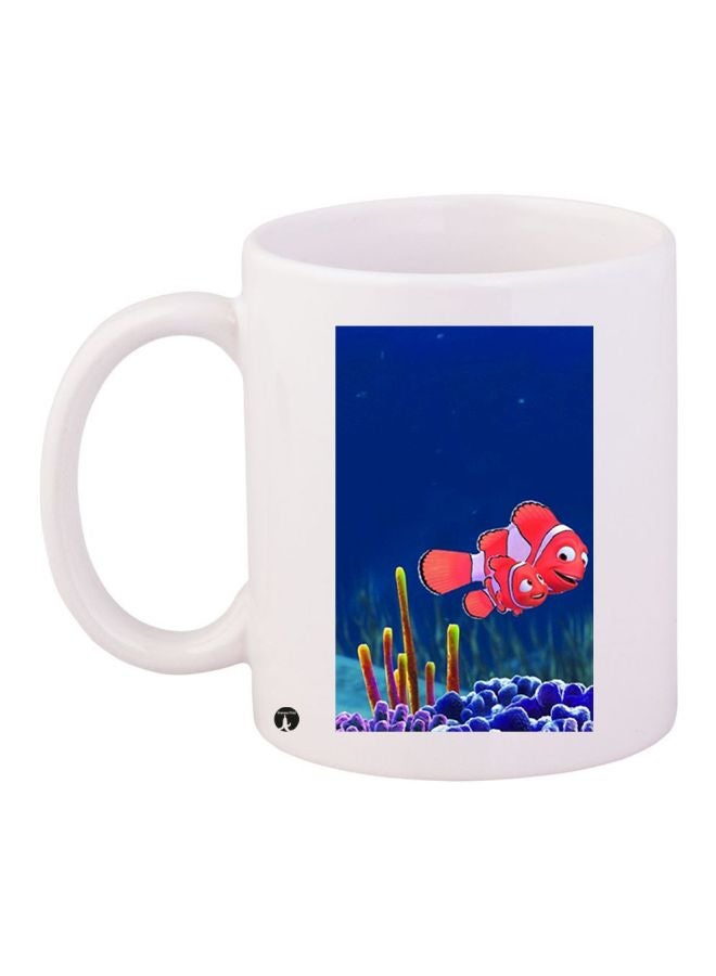 مج قهوة مزين بطبعة مستوحاة من فيلم "Finding Dory" أبيض/أزرق/أحمر