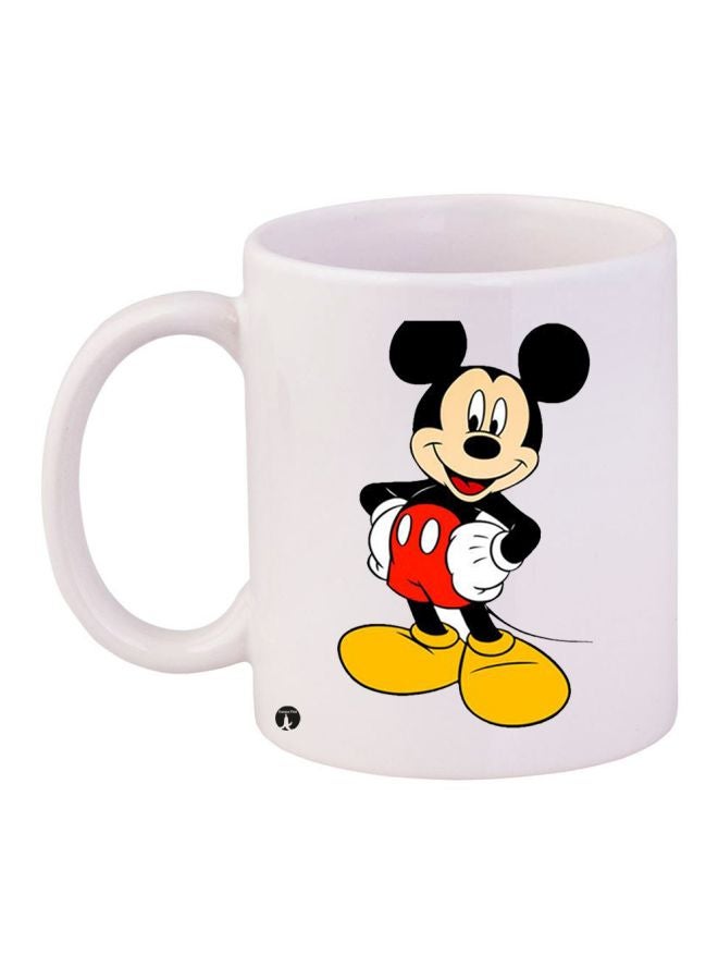 BP Mickey Mouse Printed Coffee Mug White/Black/Red