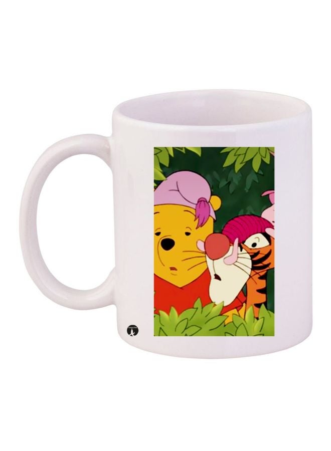 BP Winnie The Pooh Printed Coffee Mug White/Yellow/Green