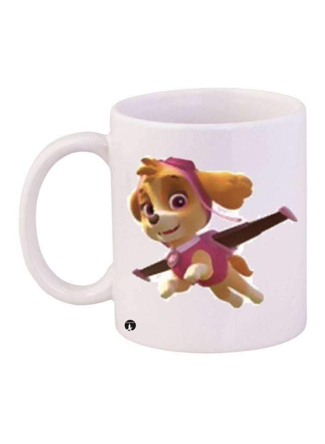 BP Skye PAW Patrol Printed Coffee Mug White/Beige/Pink