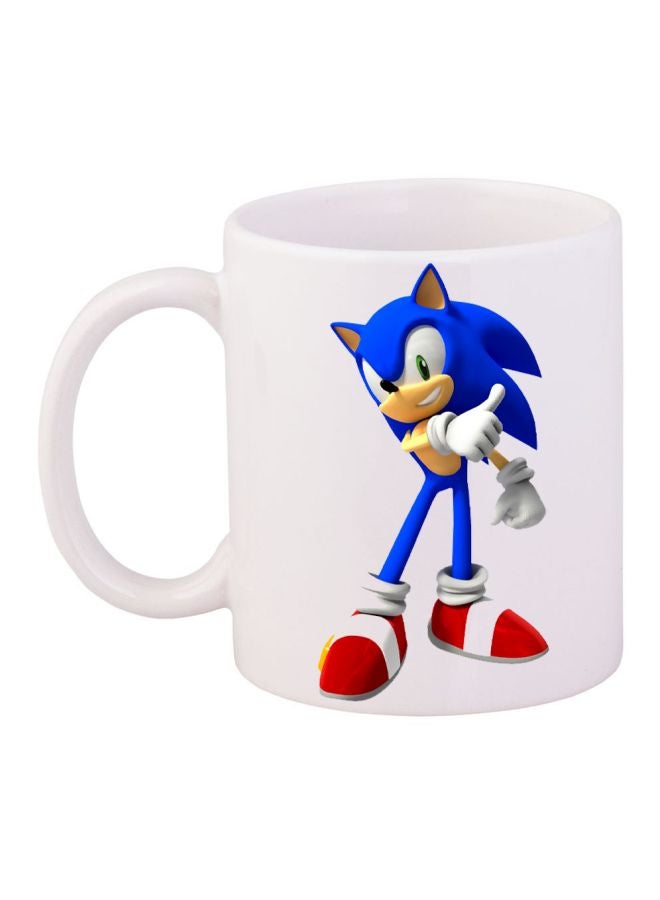 BP Sonic Printed Coffee Mug White/Blue/Red