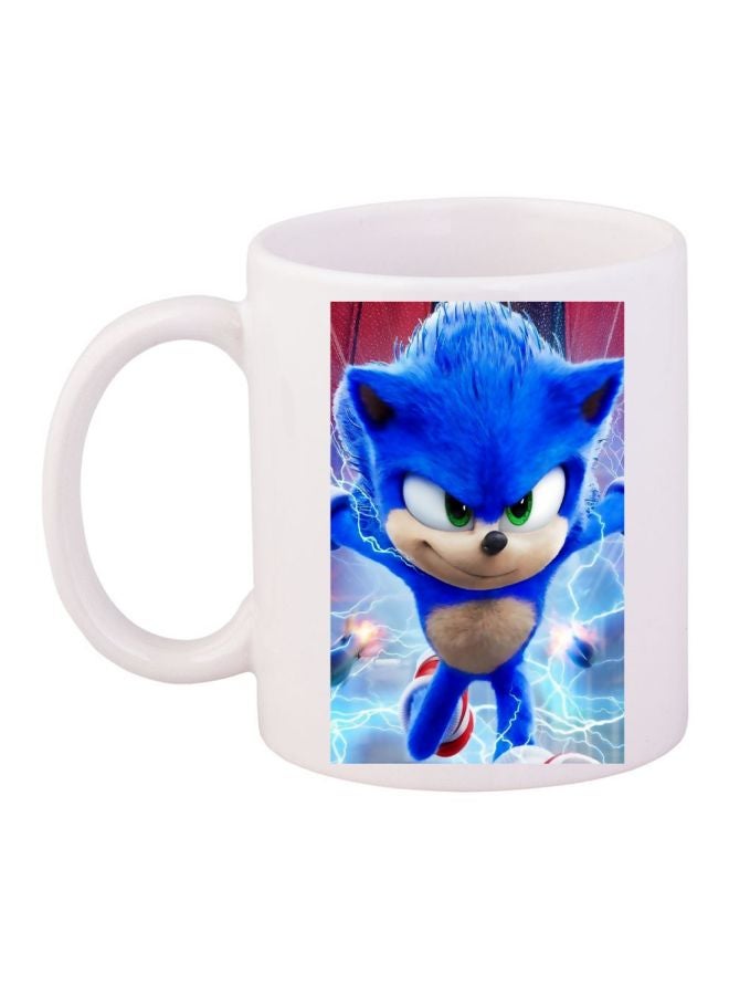 بي بي مج قهوة بطبعة شخصية كارتونية أبيض/أزرق/أحمر