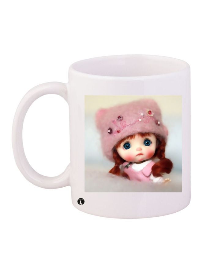 BP Baby Girl Printed Coffee Mug White/Brown/Pink