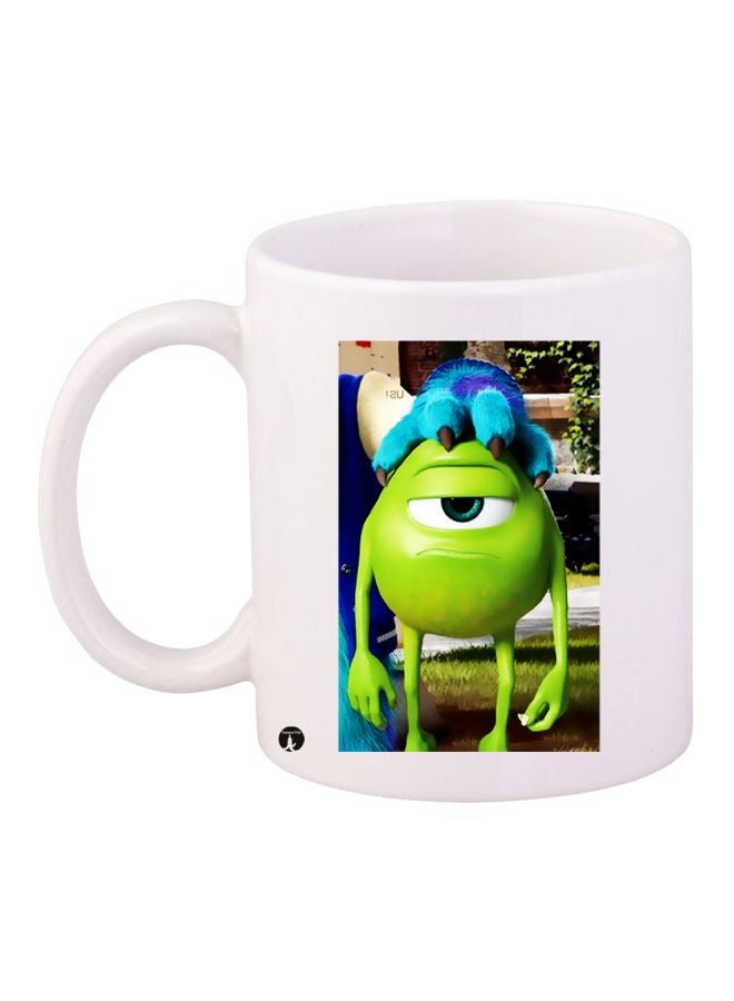 BP Monsters Printed Coffee Mug White/Green/Blue
