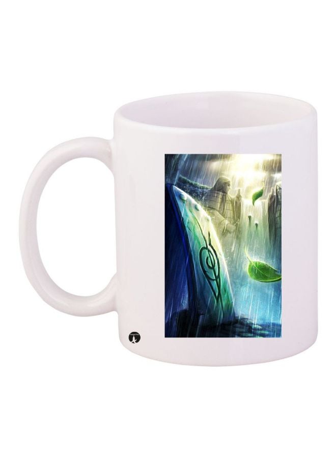BP Printed Coffee Mug White/Blue/Green