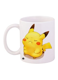 Pikachu Printed Coffee Mug White/Yellow/Brown