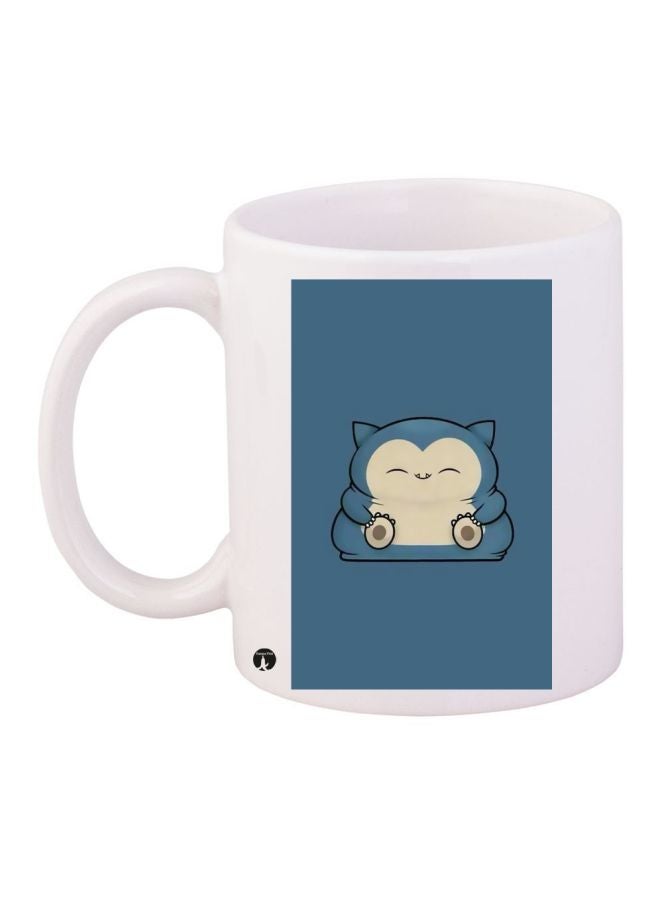 BP Snorlax Printed Coffee Mug White/blue/Beige