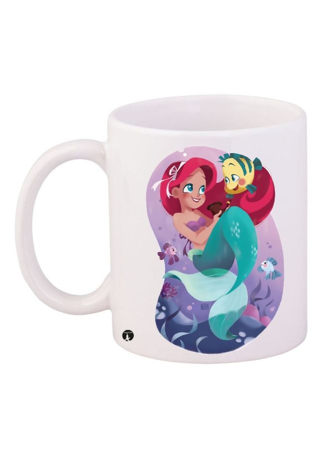 Printed Coffee Mug White/Red/Blue