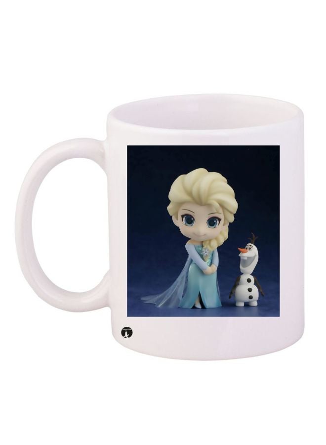 BP Cartoon Character Printed Coffee Mug White/Yellow/Blue