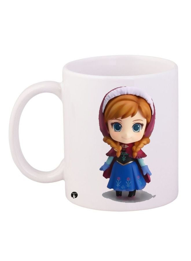 بي بي مج قهوة بطبعة الأميرة آنا أبيض/بني/أزرق