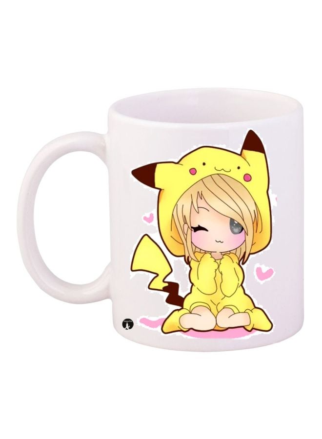 BP Printed Coffee Mug White/Yellow/Brown