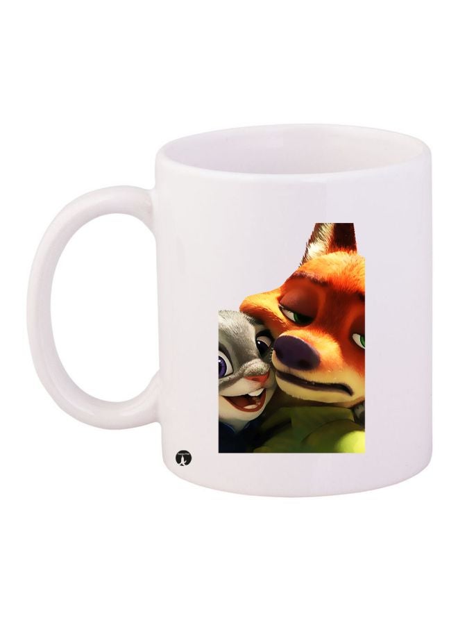 BP Zootopia Printed Coffee Mug White/Brown/Green