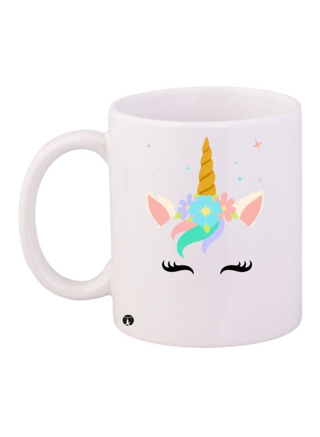 بي بي مج قهوة بطبعة شخصية كارتونية أبيض/أصفر/أسود