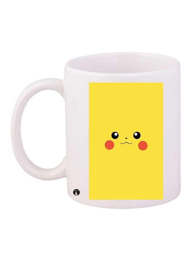 Pikachu Printed Coffee Mug White/Yellow/Red