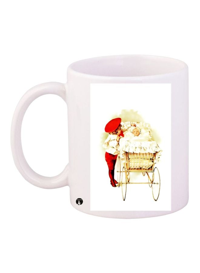 BP Little Baby Printed Coffee Mug White/Red/Gold