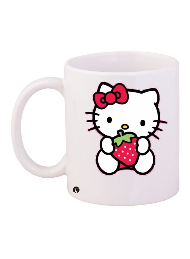 BP Hello Kitty Printed Coffee Mug White/Red/Black 
