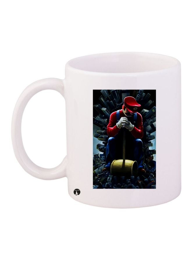 بي بي مج قهوة بطبعة شخصية كارتونية أبيض/أسود/أحمر