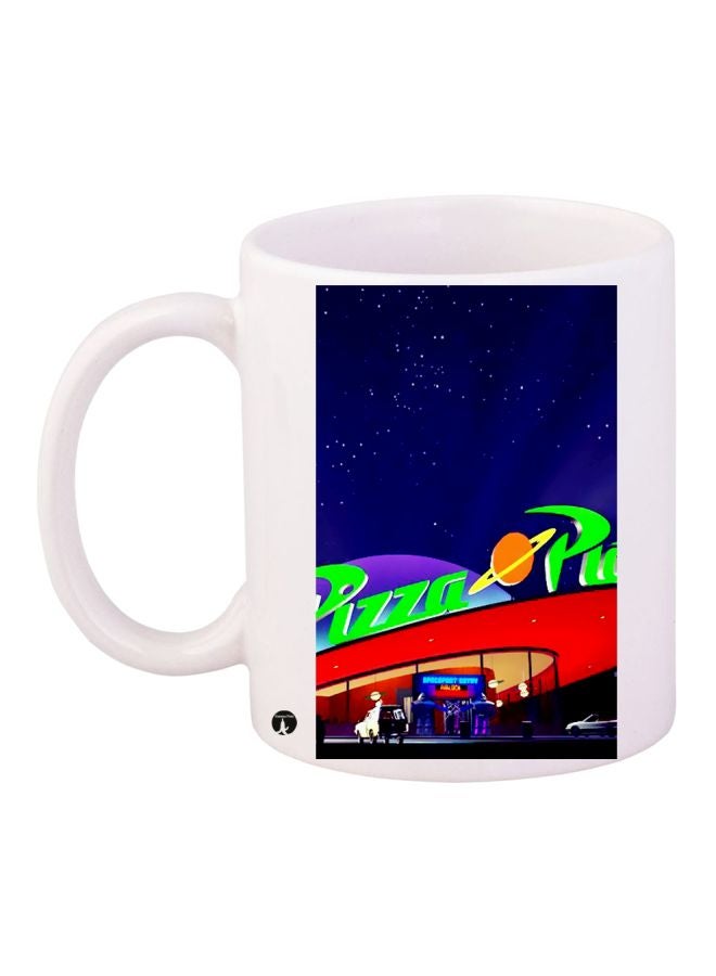 BP Printed Ceramic Coffee Mug White/Blue/Red