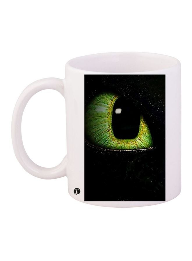 BP Eyeball Printed Coffee Mug White/Black/Green