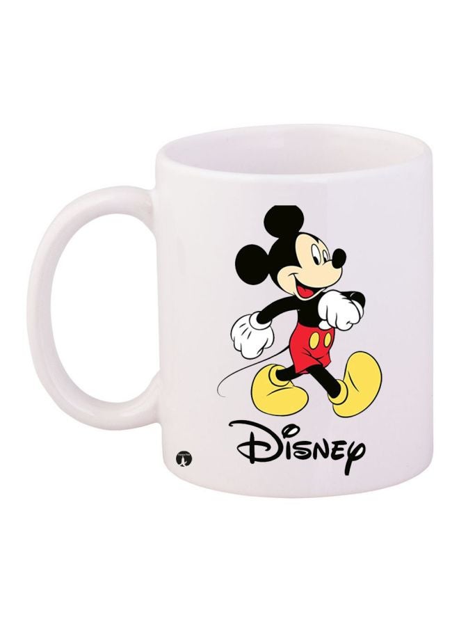 BP Mickey Mouse Printed Coffee Mug White/Black/Red