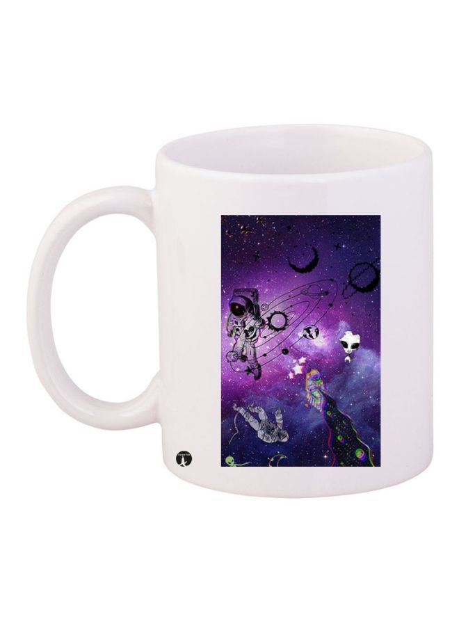 BP Space Printed Coffee Mug White/Purple/Black