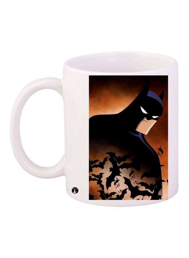 BP Batman Printed Coffee Mug White/Brown/Black