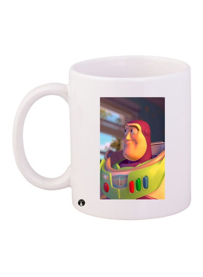 BP Cartoon Printed Coffee Mug White/Red/Green