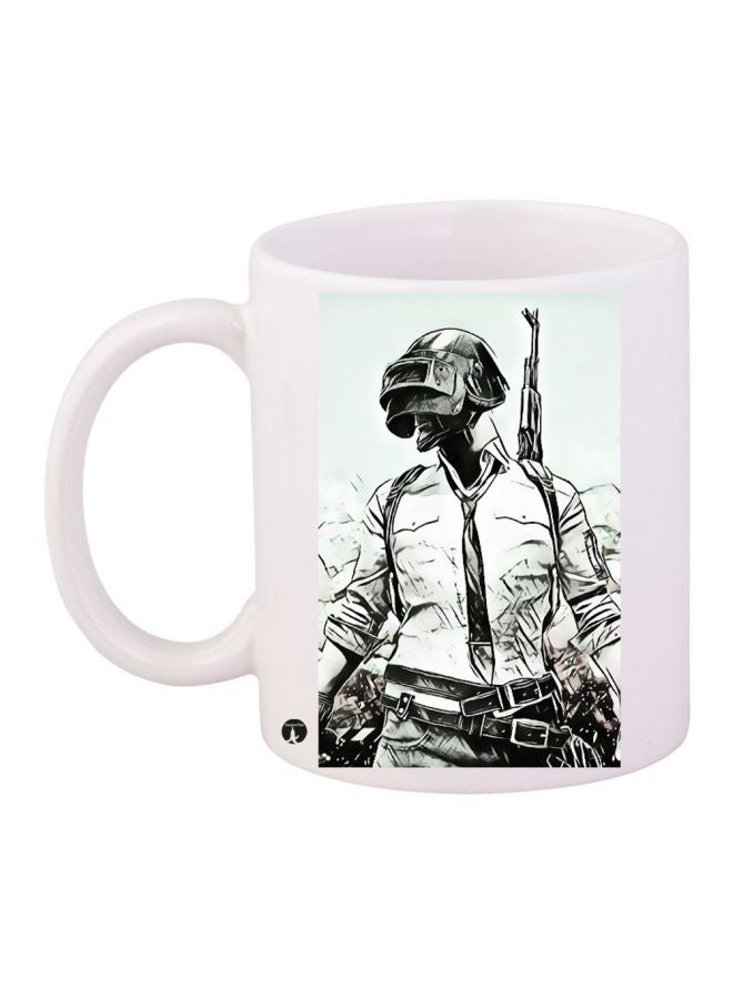 BP PUBG Printed Coffee Mug White/Grey