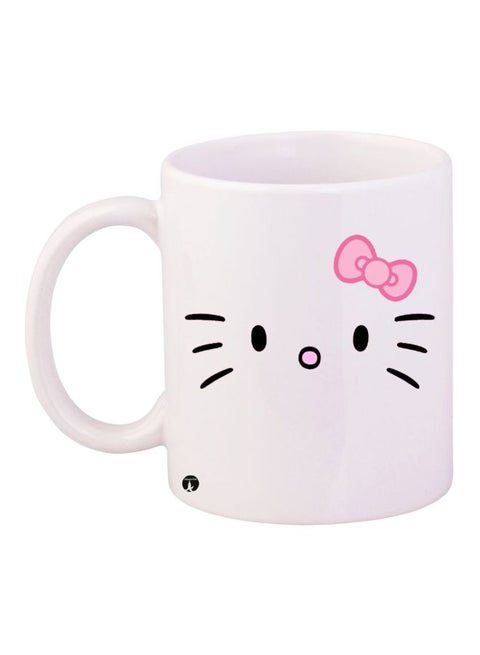 Hello Kitty Printed Coffee Mug White/Black/Pink