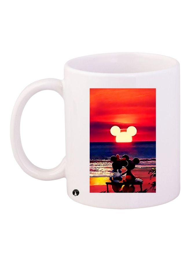 بي بي مج قهوة بطبعة ميكي وميني ماوس أبيض/أحمر/أزرق