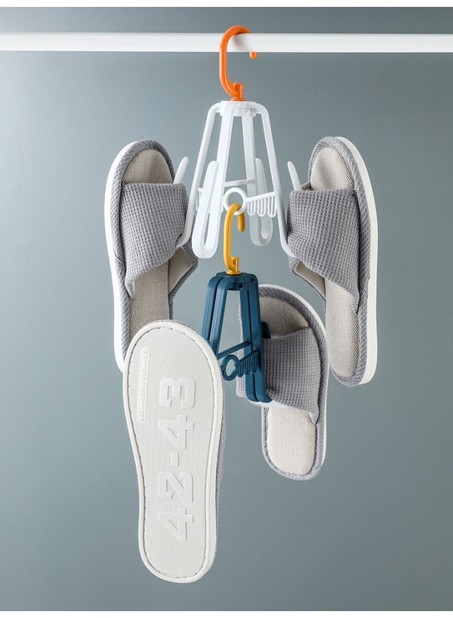 رف لتجفيف الأحذية قابل للتعليق أخضر/أبيض 13x13سم - Image 2