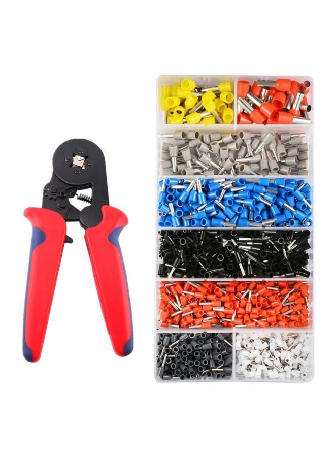 Self-Adjustable Crimping Pliers And Terminal Set Red/Black/Yellow - Image 1