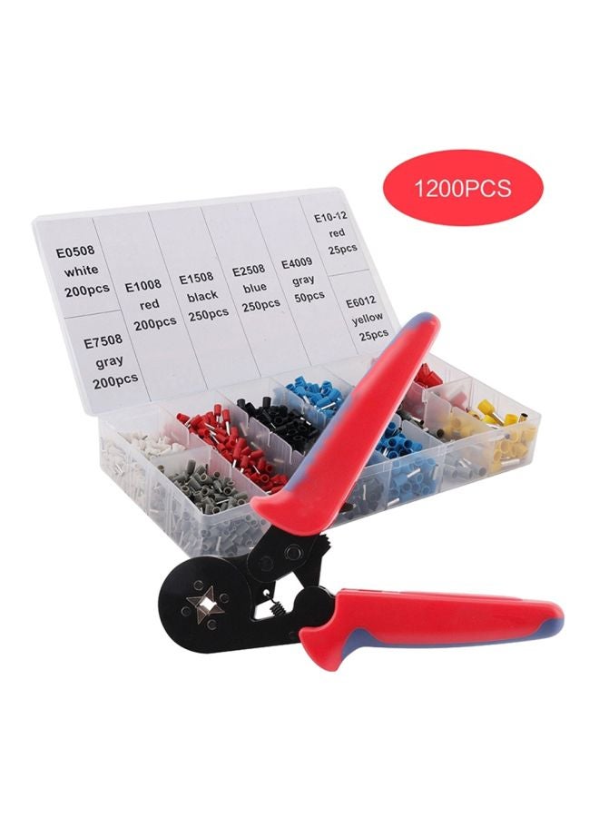 Self-Adjustable Crimping Pliers And Terminal Set Red/Black/Yellow - Image 2