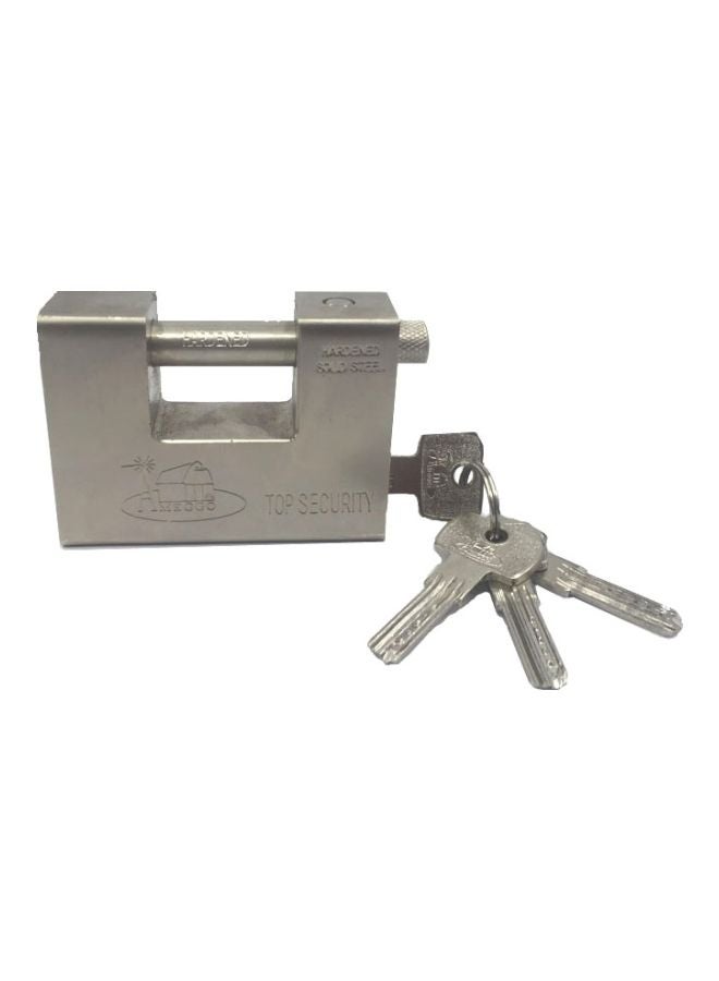 Generic Padlock With Key Silver  - Image 1