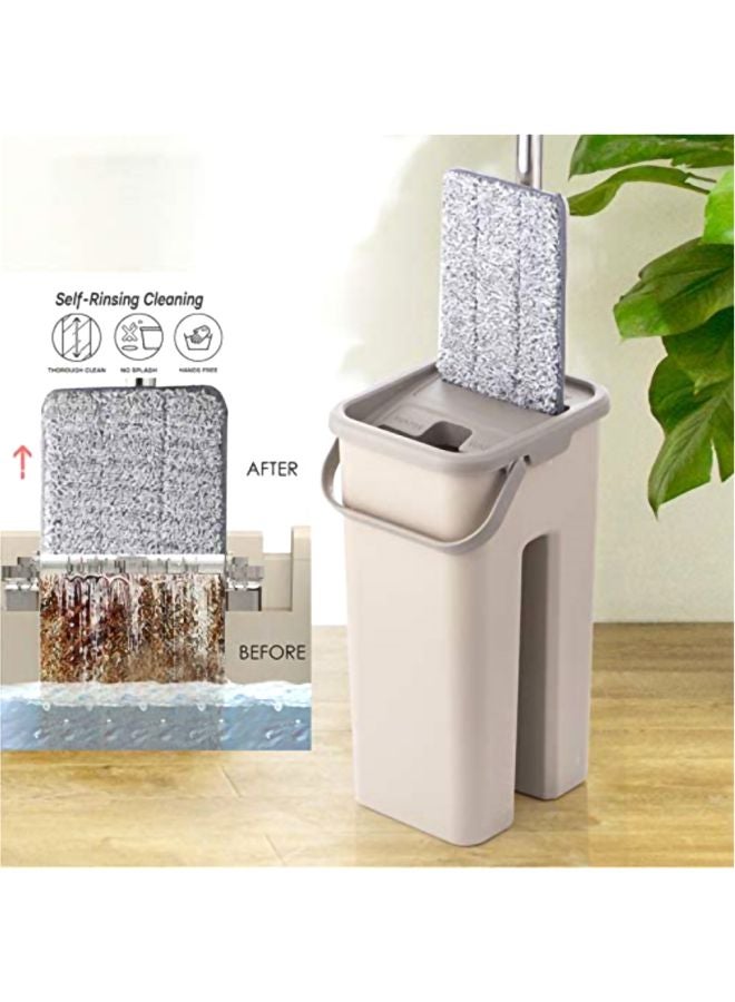 Floor Cleaning Mop Set Brown/Grey - Image 2