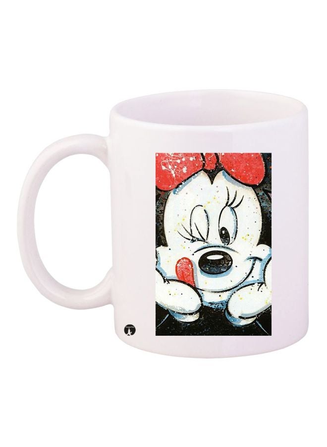 BP Minnie Mouse Printed Coffee Mug White/Black/Red