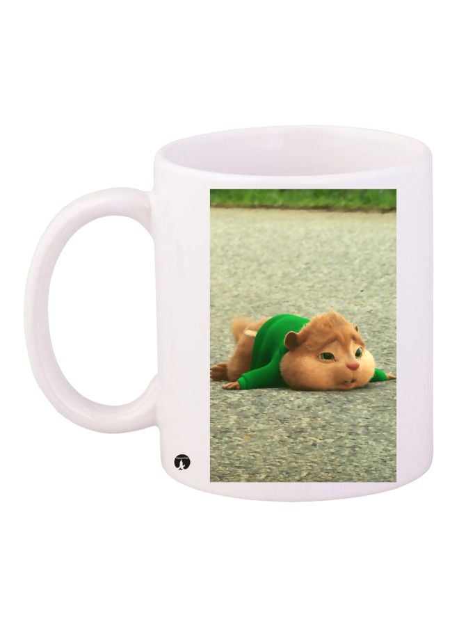 BP Chipmunk Printed Coffee Mug White/Green/Brown