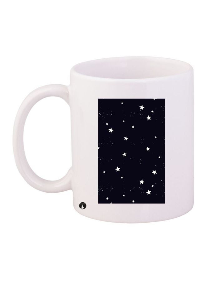 BP Stars Printed Coffee Mug White/Black