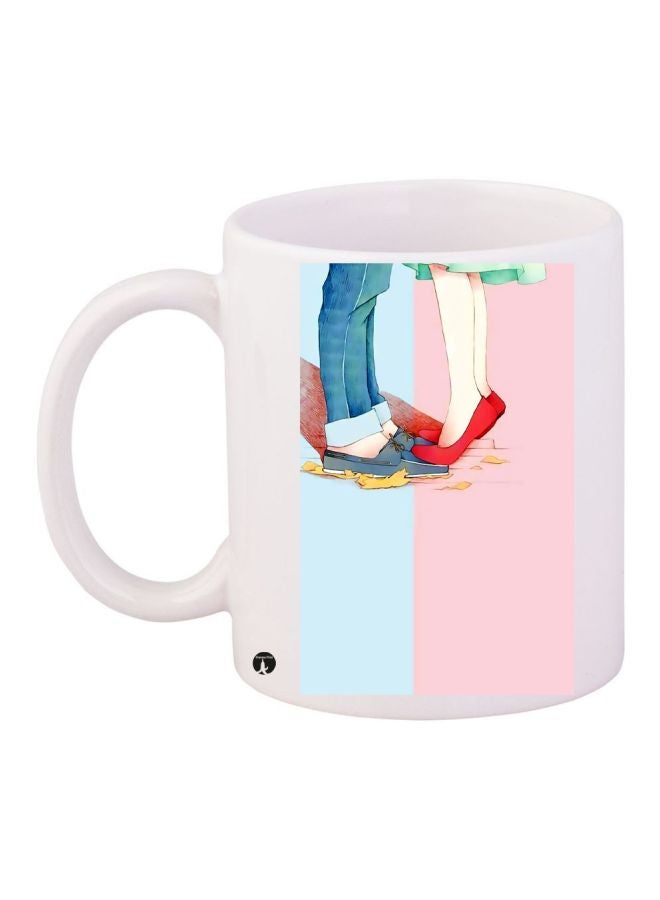 بي بي مج قهوة بطبعة شخصية كارتونية أبيض / وردي / أزرق