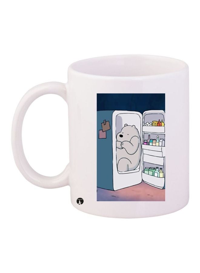 BP Bear Printed Coffee Mug White/Grey/Blue