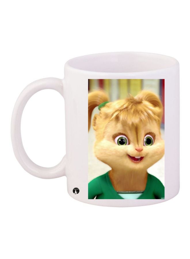 BP Chipmunk Printed Coffee Mug White/Beige/Green