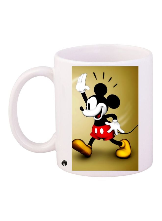 BP Mickey Mouse Printed Coffee Mug White/Red/Black 